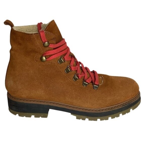 AVELLINI HIKING SUEDE SHEARLING LINED BOOTS 39 - Picture 1 of 13